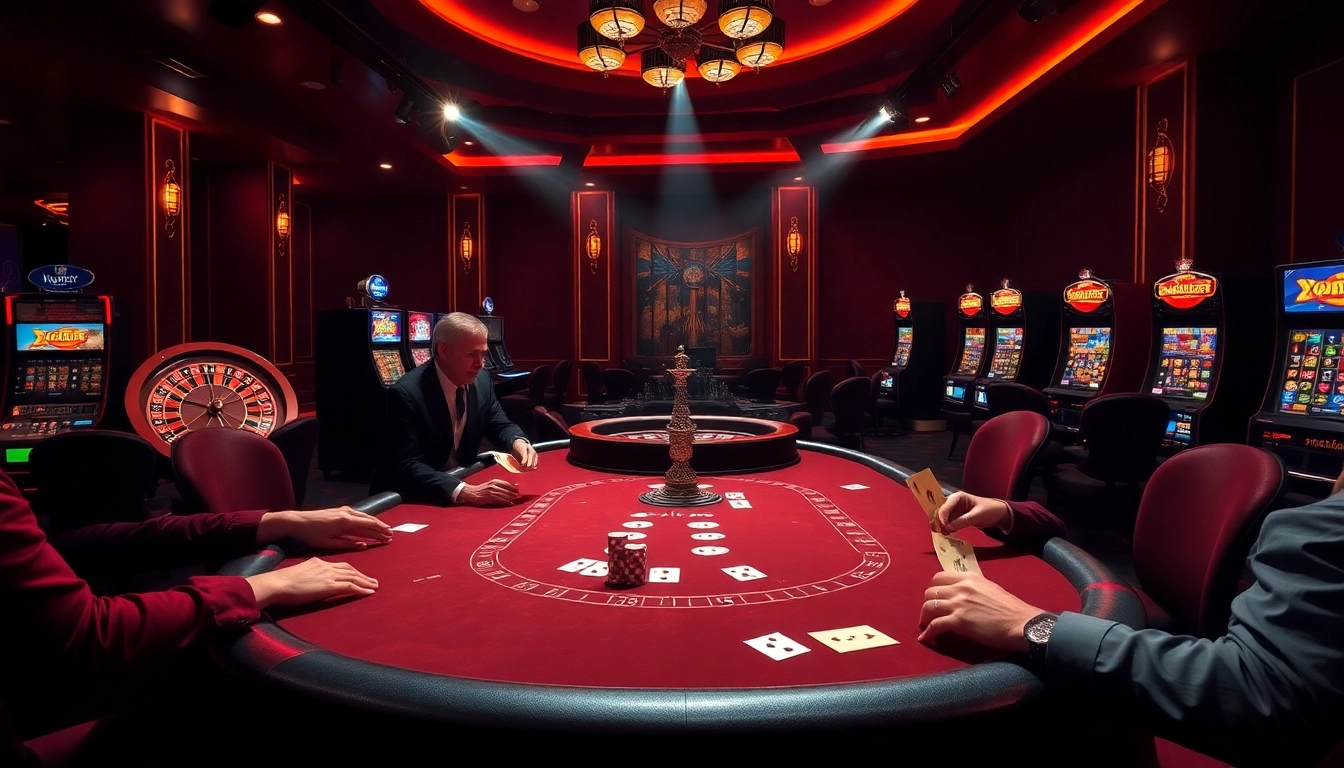 Players enjoying a thrilling poker game at new88bet casino table, capturing the excitement of gambling.