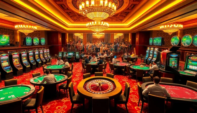Experience the thrill of victory at enew88.com as players engage in exciting casino games with vibrant atmosphere and winning moments.